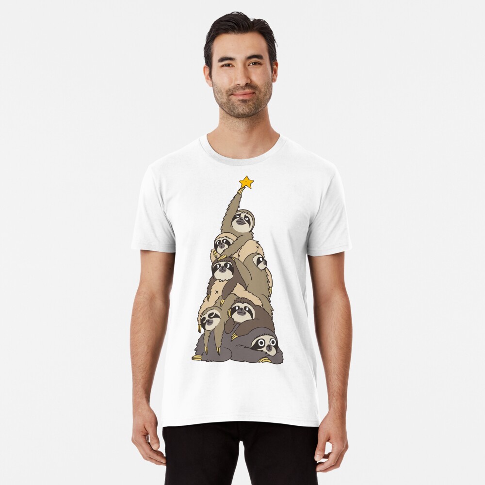 Christmas Tree Sloths Premium T-Shirt