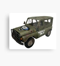 Direwolf Army UAZ from PlayerUnknown's Battlegrounds! Metal Print