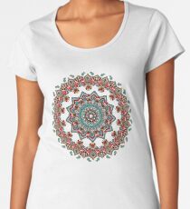 Mandala Christmas Pug Women's Premium T-Shirt