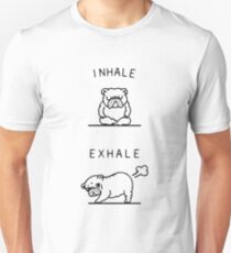 Inhale Exhale English Bulldog Unisex T-Shirt
