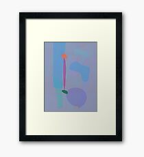 Orange and Green Framed Print