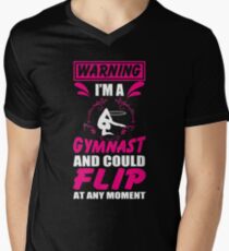 Cool Costume For Gymnast Lover. T-Shirt For Girls From Mom. Men's V-Neck T-Shirt