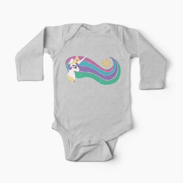 Princess Celestia Long Sleeve Baby One-Piece