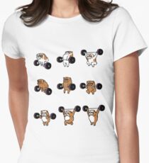 OLYMPIC LIFTING English Bulldog Women's Fitted T-Shirt