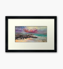 Harris Rocks Framed Print