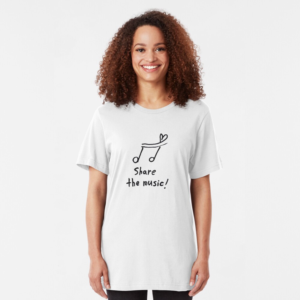 Share the music Slim Fit T-Shirt