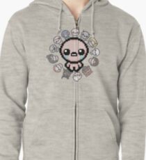 The Binding of Isaac, circle of characters Zipped Hoodie
