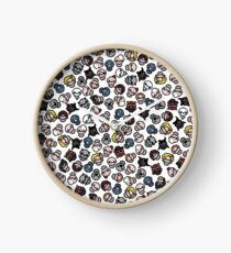 The Binding of Isaac characters pattern + Clock