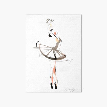Ballet Dance Drawing Art Board Print