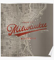 Milwaukee Map Poster