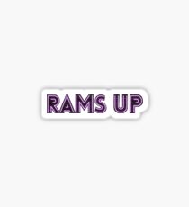 Neon Rams Up West Chester University Sticker