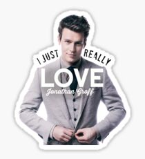 Pegatina Realmente amo a Jonathan Groff