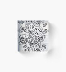 Circle Composition Acrylic Block