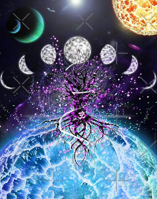 "Space Tree of Life" by Cecilya Art Redbubble