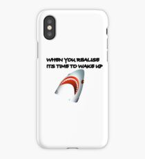 Shark's Wake Up Face! iPhone Case