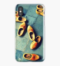 wooden slippers in Holland iPhone Case