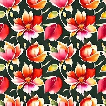 Artwork thumbnail, Flower Pattern "Allison" by patternsforp
