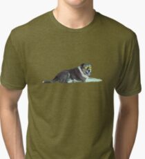 Doggo Wearing Goggles Tri-blend T-Shirt