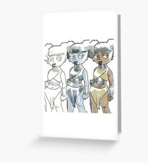 Africana x3 Greeting Card