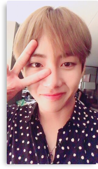 "BTS SELCA V" Canvas Prints by BTS-EMPORIUM | Redbubble