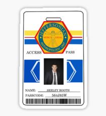 BONES Access Card - Seeley Booth Sticker