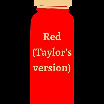 Taylor swift water bottle Red Sticker for Sale by broadwaygirl142