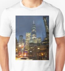 Street, City, Buildings, Photo, Day, Trees Unisex T-Shirt