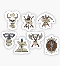 D&D - Mini Classes Selection - II Sticker