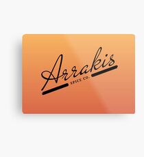 Arrakis Spice Co. Metal Print