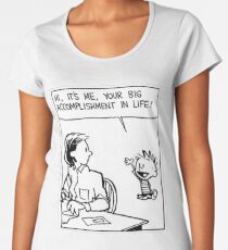 Calvin and Hobbes Comic Strip Women's Premium T-Shirt