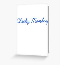 Cheeky Monkey logo Greeting Card