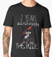 2 Years And Still Enjoying The Ride Anniversary Apparel Men's Premium T-Shirt