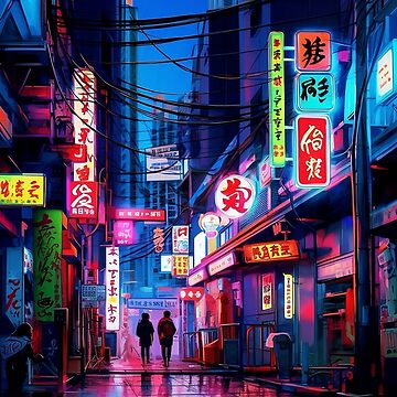 aesthetic osaka street japan | Art Print