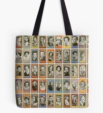 50 männliche und weibliche Filmstars aus den 1940er Jahren Tote Bag