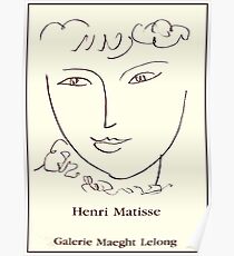 GALERIE MAEGHT LELONG : Vintage 1984 Head Art Advertising Print Poster
