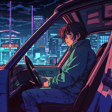 50+ Aesthetic Anime Cars & Driving Looping GIFs | Gridfiti | Aesthetic anime,  Anime scenery, Anime