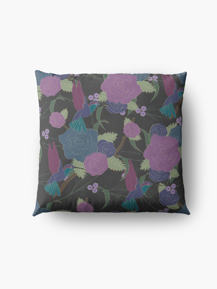 Alternate view of Dark Roses Floor Pillow