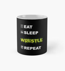 Eat Sleep Wrestle Repeat Mug