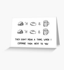 Rock n Roll and Brew Greeting Card
