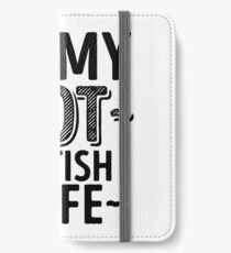 I Love My HOT British Wife - Cute United Kingdom Couples Romantic Love T-Shirts & Stickers iPhone Wallet/Case/Skin