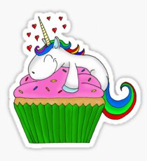 Unicorn Cupcake Sticker