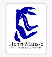 GRAND PALAIS : Vintage 1970 Matisse La Chevelure Exhibit Advertising Print Sticker