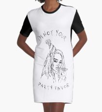 i'm not your party favor Graphic T-Shirt Dress