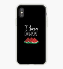 Ich habe Wassermelone getrunken - schwarz iPhone-Hülle & Cover