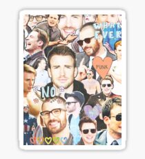 chris evans collage Sticker