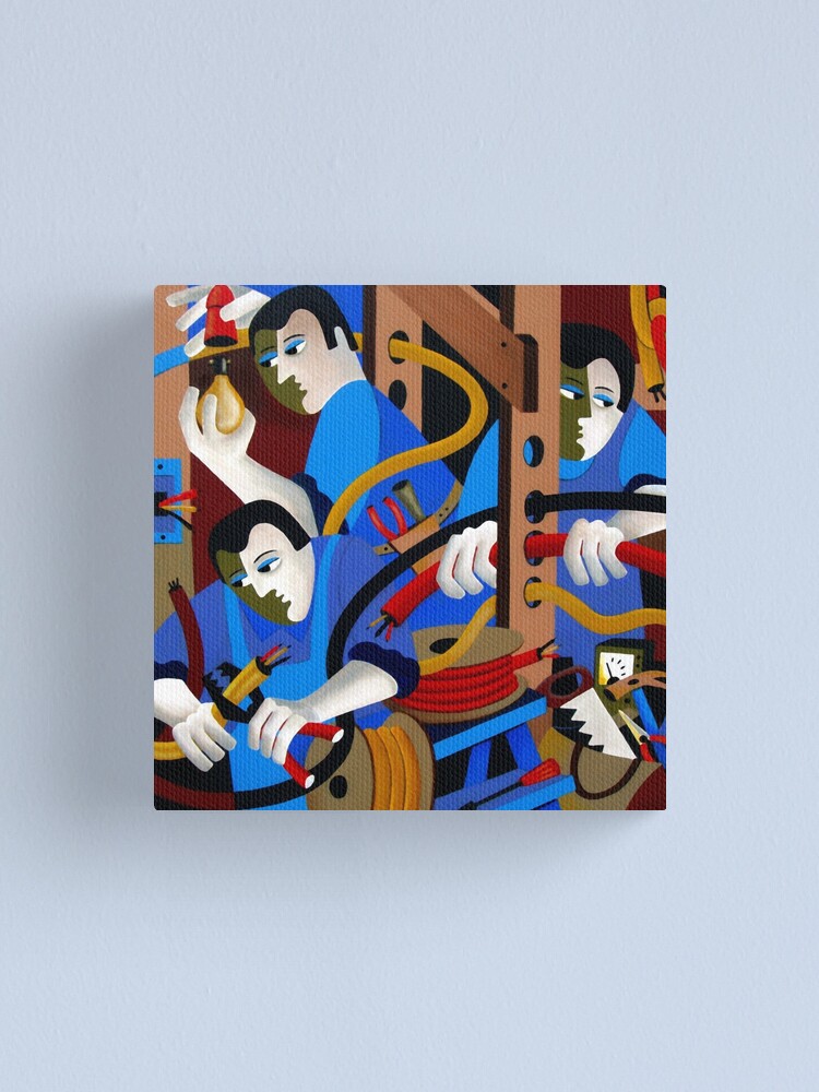 Alternate view of THE ELECTRICIANS Canvas Print