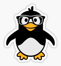 Penguin glasses Sticker
