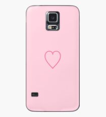 Pink Heart Phone Case Case/Skin for Samsung Galaxy