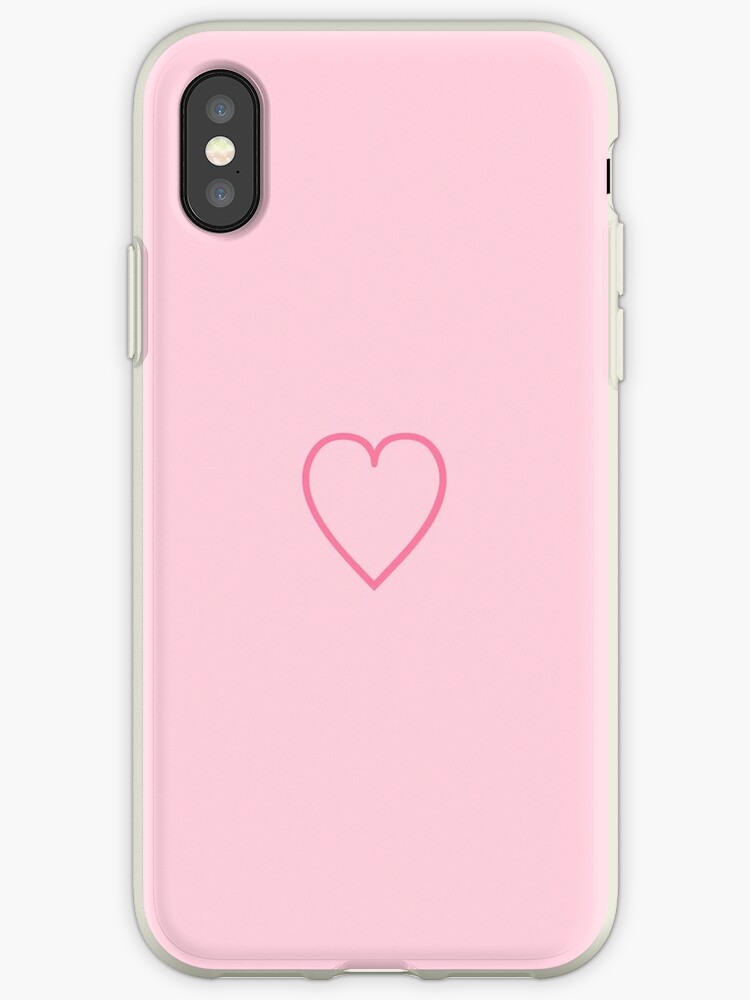 Pink Heart Phone Case Iphone Cases And Covers By Aeshaax Redbubble 7591