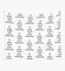 Keep calm and love penguins Wall Tapestry